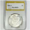 1885-S Morgan Silver Dollar PGA-MS65+
