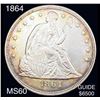 Image 1 : 1864 Seated Liberty Dollar UNCIRCULATED