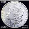 Image 1 : 1901 Morgan Silver Dollar UNCIRCULATED+