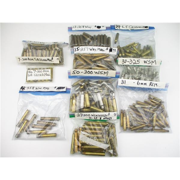 NON-PRIMED ASSORTED CASES LOT