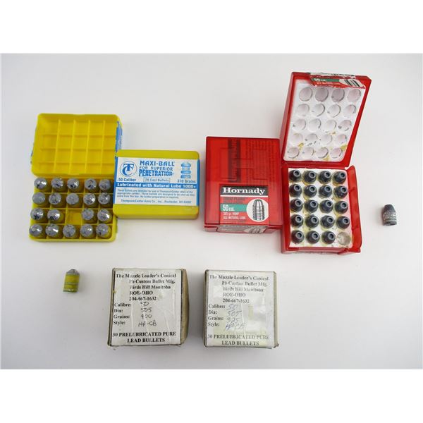 ASSORTED .50 CAL BULLETS LOT