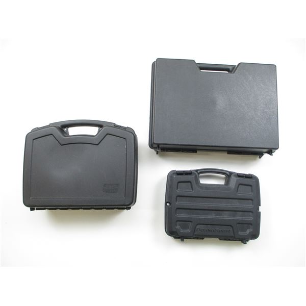 ASSORTED HARD PISTOL CASE LOT