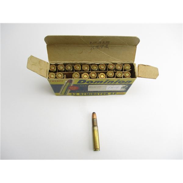 COLLECTIBLE CIL DOMINION .32 REM AMMO
