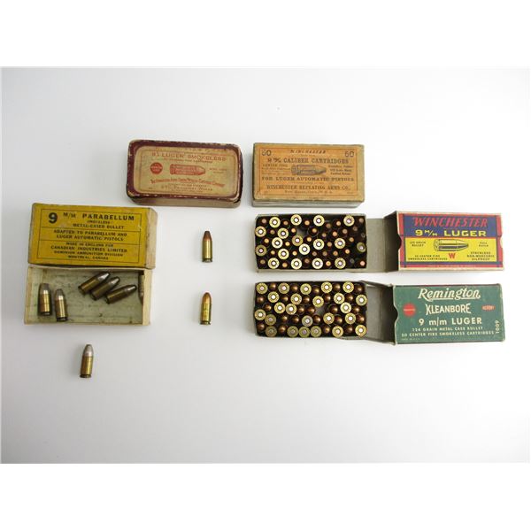 COLLECTIBLE ASSORTED 9MM AMMO