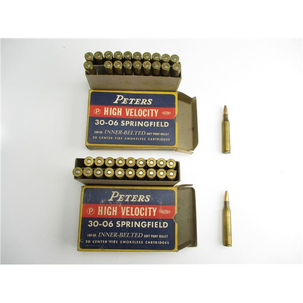 COLLECTIBLE PETERS .30-06 SPRG AMMO