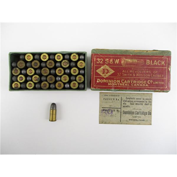 COLLECTIBLE DOMINION .32 S&W AMMO