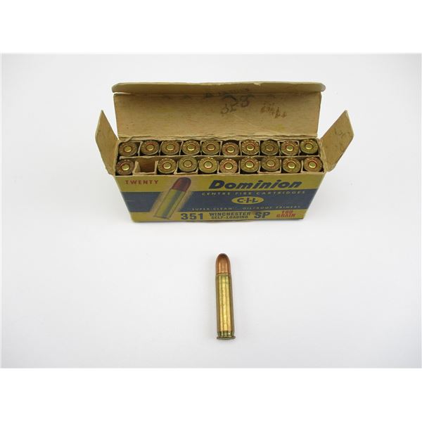 COLLECTIBLE CIL DOMINION .351 WIN AMMO