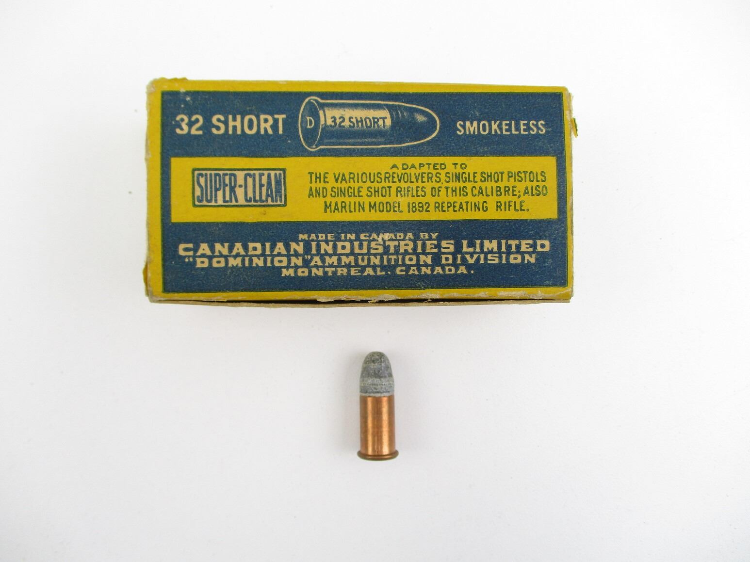 COLLECTIBLE CIL .32 SHORT RIMFIRE AMMO