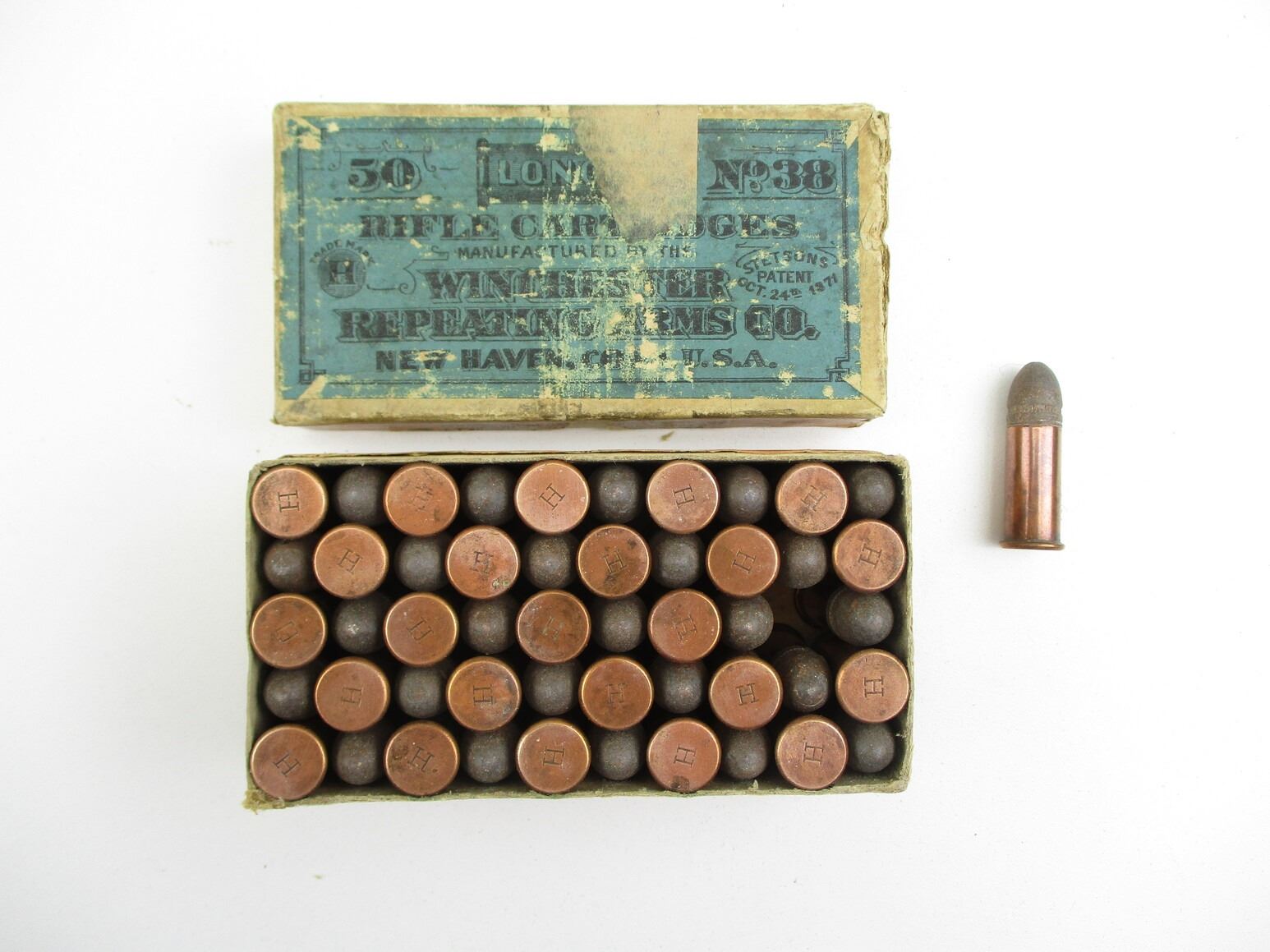 COLLECTIBLE WINCHESTER .38 LONG RIMFIRE AMMO - Switzer's Auction ...