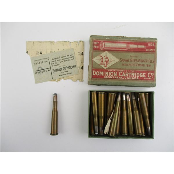 COLLECTIBLE DOMINION .25-35 WIN AMMO