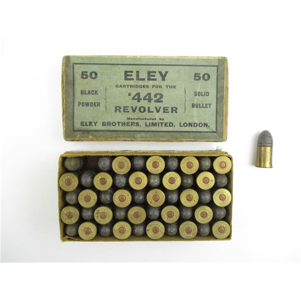 COLLECTIBLE ELEY .442 REVOLVER AMMO