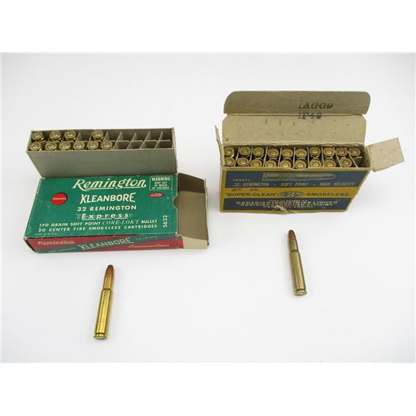 COLLECTIBLE ASSORTED .32 REM AMMO