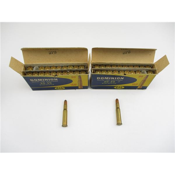 COLLECTIBLE DOMINION .30-30 WIN AMMO