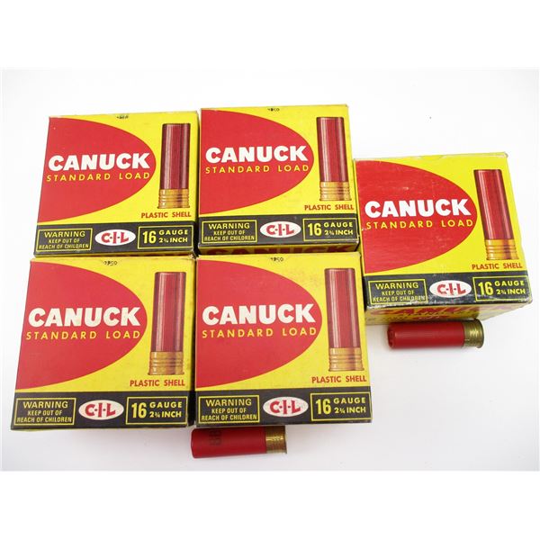 CIL CANUCK 16 GAUGE SHOTSHELLS LOT