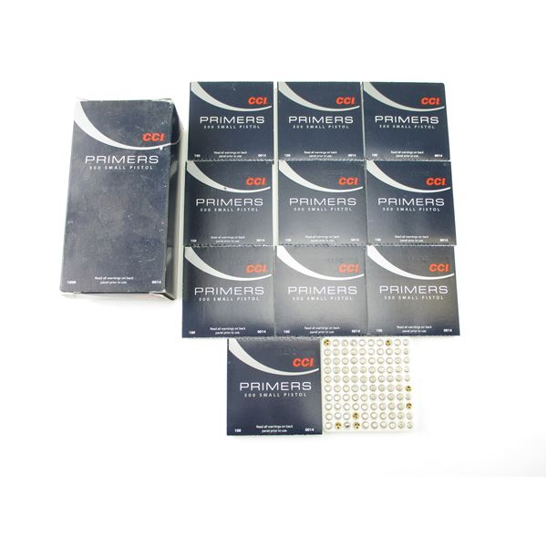 CCI SMALL PISTOL PRIMERS LOT