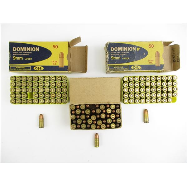 ASSORTED 9MM LUGER AMMO