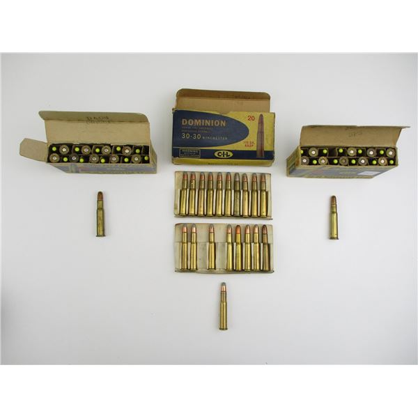 ASSORTED .30-30 WIN AMMO