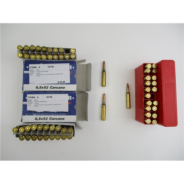 PPU 6.5X52 CARCANO AMMO