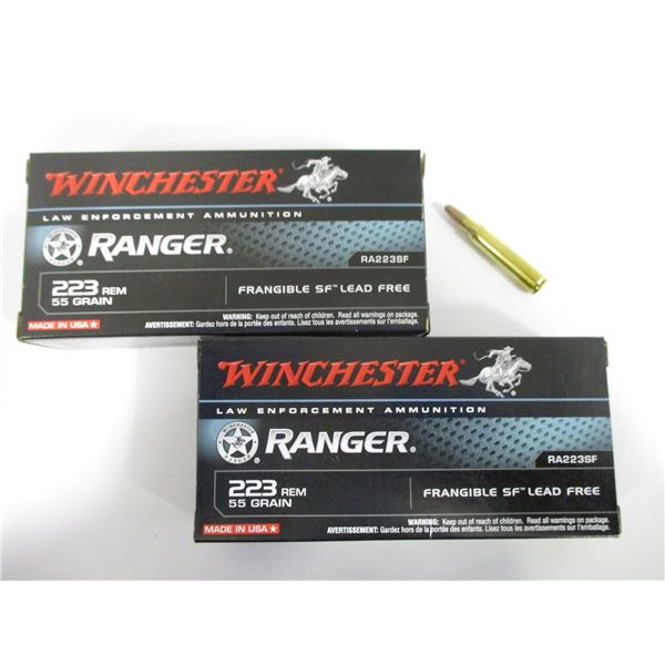 WINCHESTER .223 REM FRANGIBLE AMMO