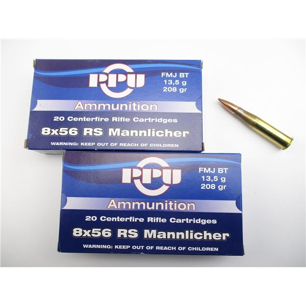 PPU 8X56 RS MANNLICHER AMMO