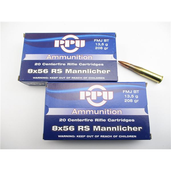 PPU 8X56 RS MANNLICHER AMMO