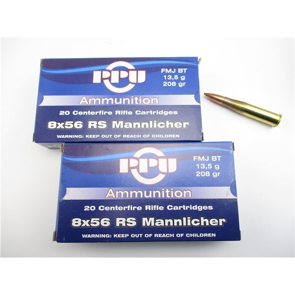 PPU 8X56 RS MANNLICHER AMMO