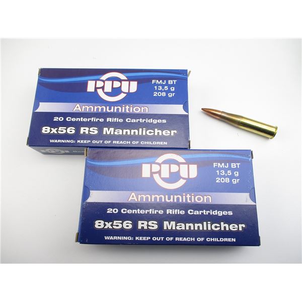 PPU 8X56 RS MANNLICHER AMMO