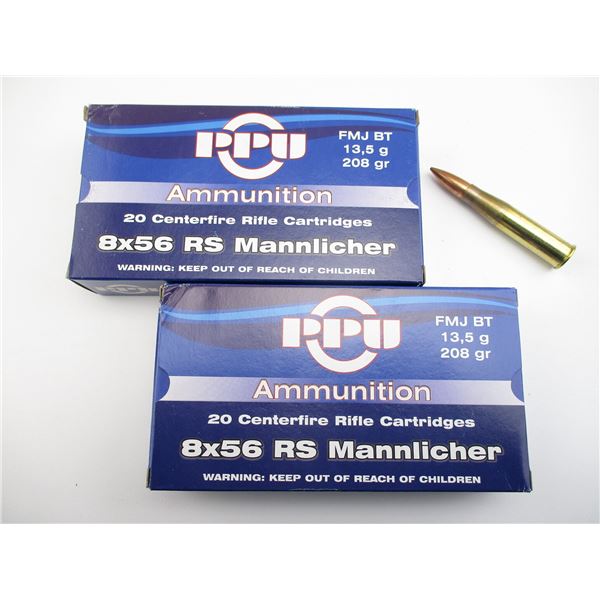 PPU 8X56 RS MANNLICHER AMMO