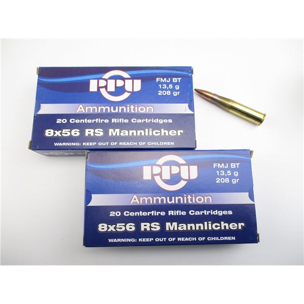 PPU 8X56 RS MANNLICHER AMMO