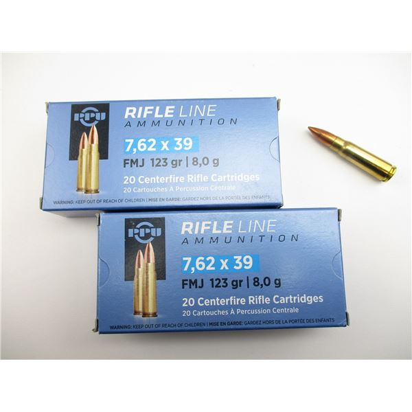 PPU 7.62X39 AMMO