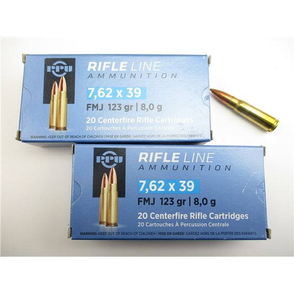 PPU 7.62X39 AMMO
