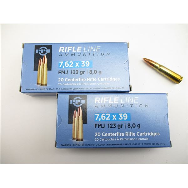 PPU 7.62X39 AMMO