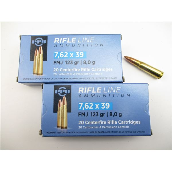 PPU 7.62X39 AMMO