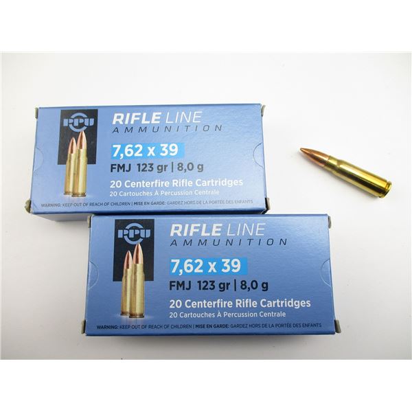 PPU 7.62X39 AMMO