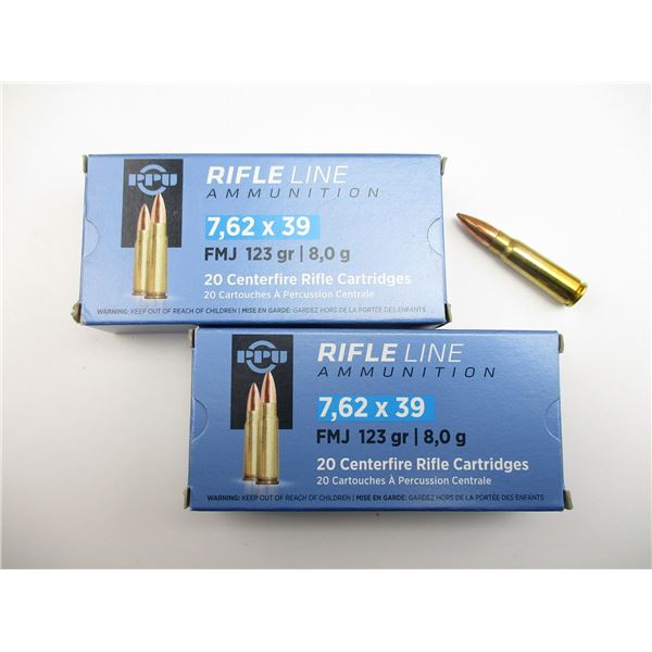 PPU 7.62X39 AMMO