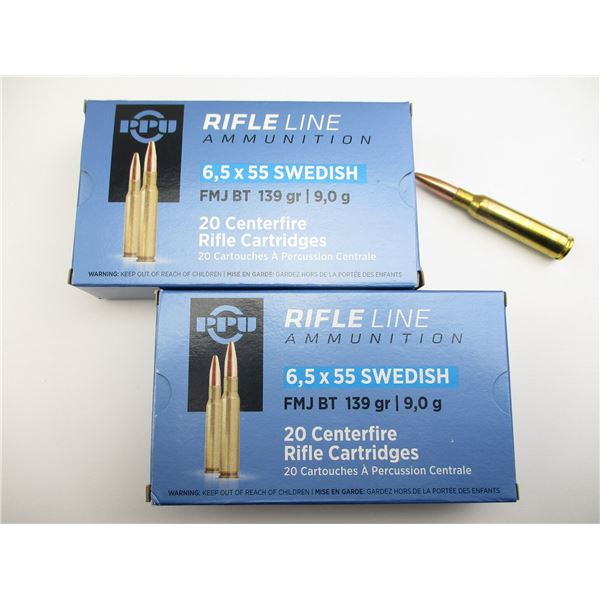 PPU 6.5X55 SWEDISH AMMO