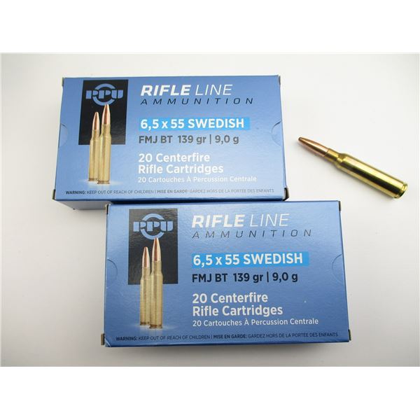 PPU 6.5X55 SWEDISH AMMO