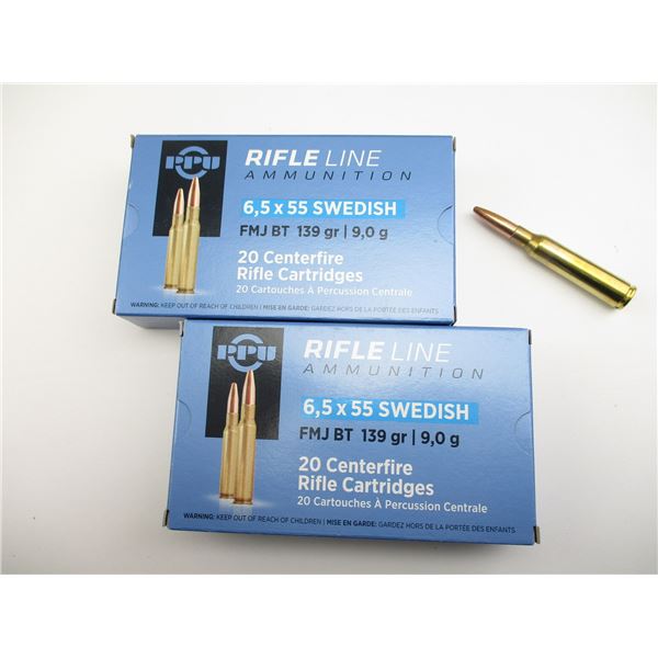 PPU 6.5X55 SWEDISH AMMO