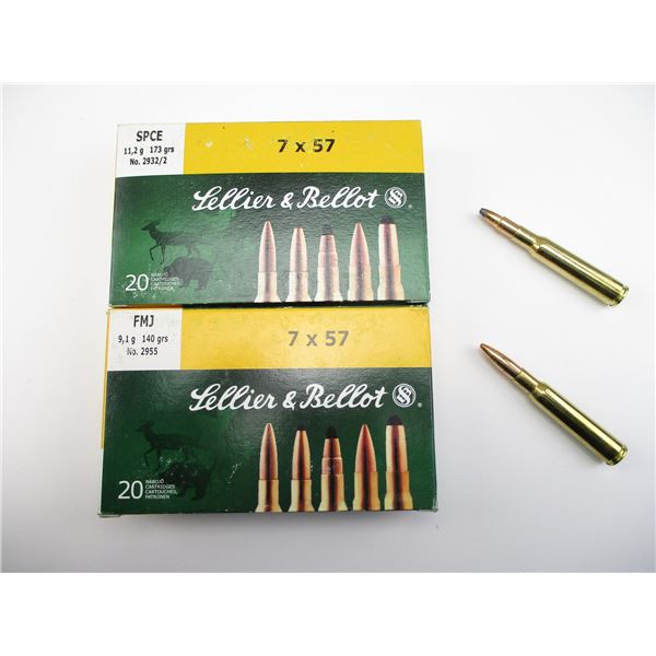 SELLIER & BELLOT 7X57 AMMO