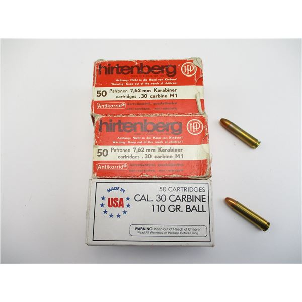ASSORTED .30 M1 CARBINE AMMO