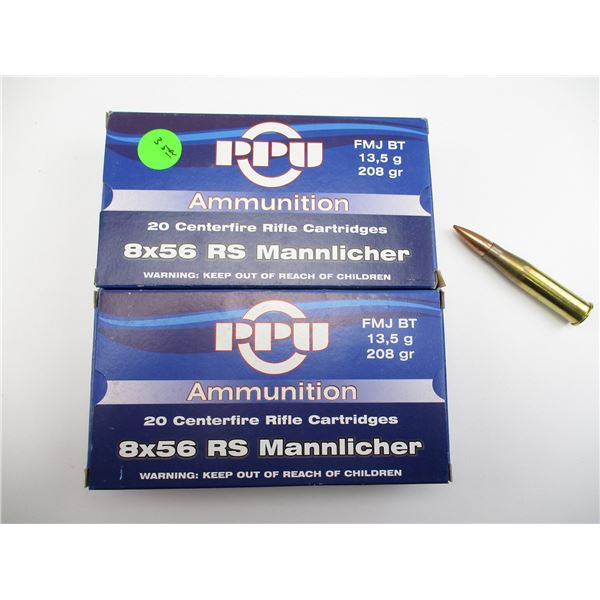 PPU 8X56RS MANNLICHER AMMO