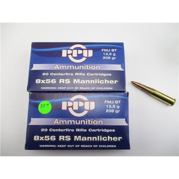 PPU 8X56RS MANNLICHER AMMO