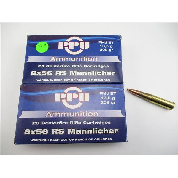 PPU 8X56RS MANNLICHER AMMO