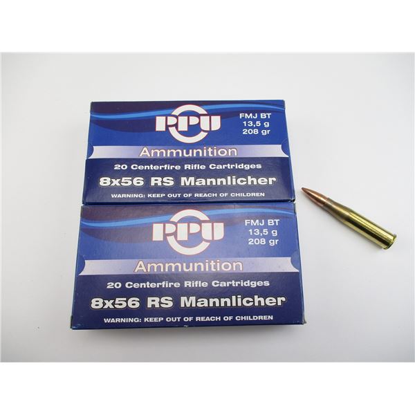 PPU 8X56RS MANNLICHER AMMO