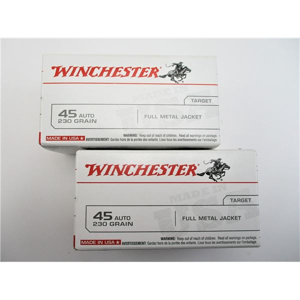 WINCHESTER .45 AUTO AMMO