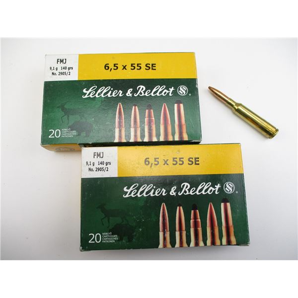 SELLER & BELLOT 6.5X55 SWEDISH AMMO