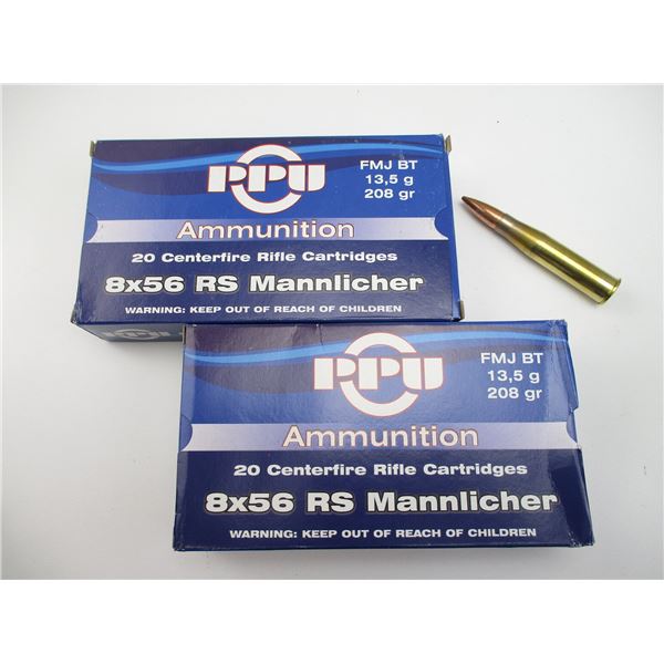 PPU 8X56RS MANNLICHER AMMO