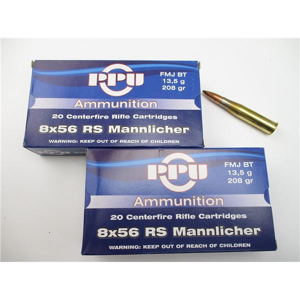 PPU 8X56RS MANNLICHER AMMO