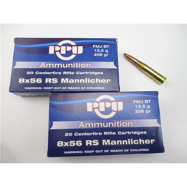 PPU 8X56RS MANNLICHER AMMO