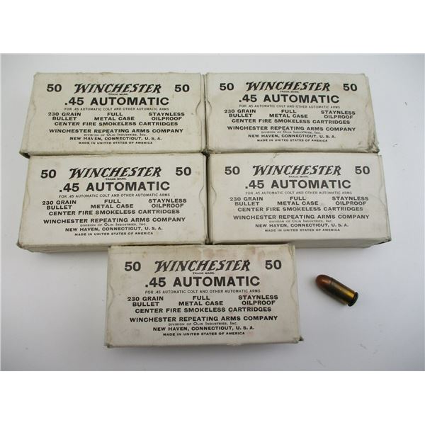 WINCHESTER .45 AUTO AMMO